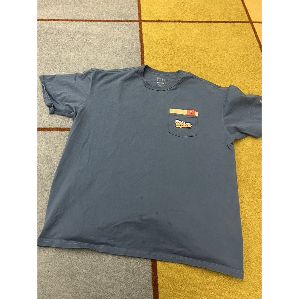 Milwaukee Wisco Brewers City Connect Nike Pocket T Shirt Men's Large Blue MLB